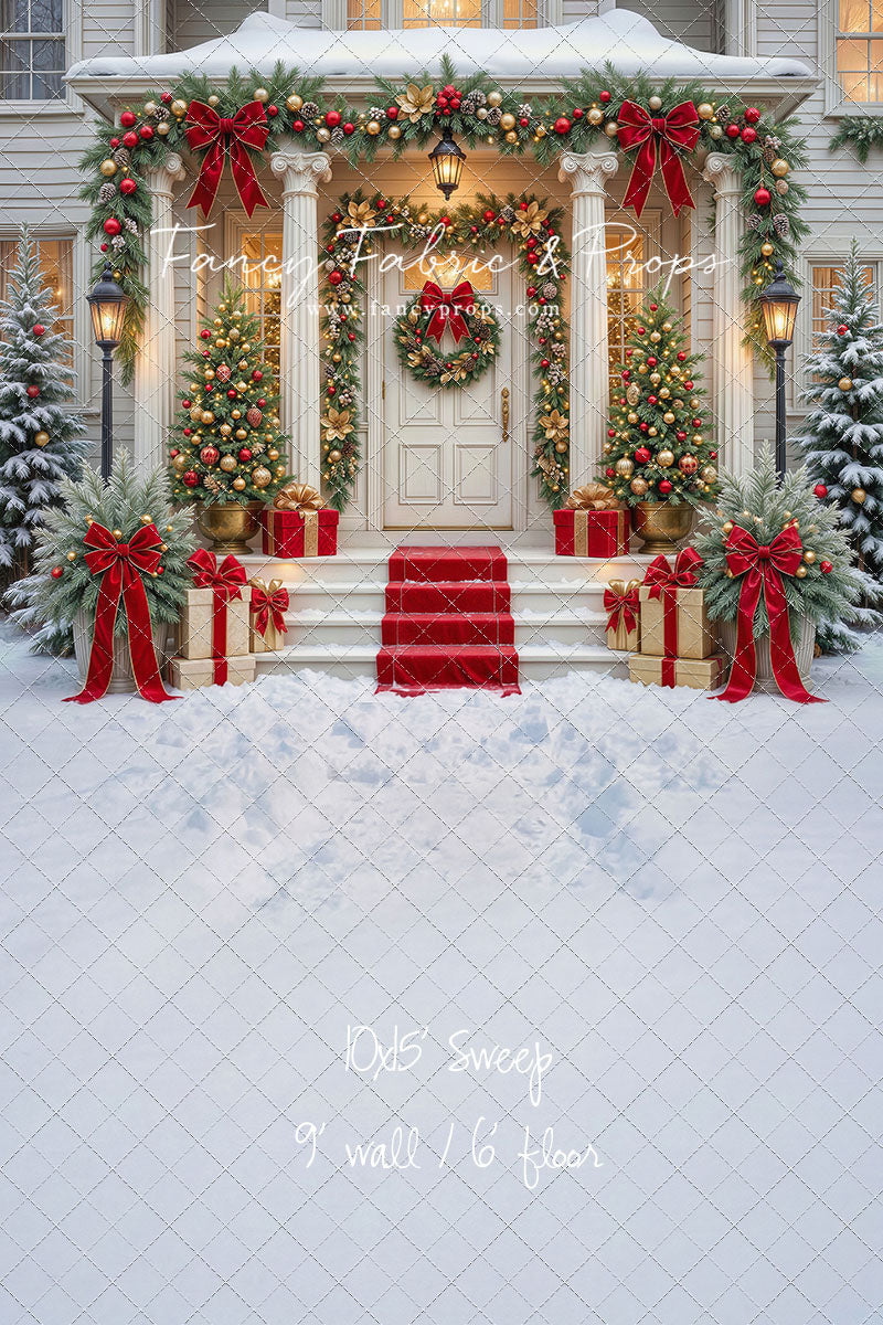 Cozy Christmas Entry - With Sweep Option