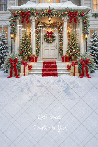 Cozy Christmas Entry - With Sweep Option