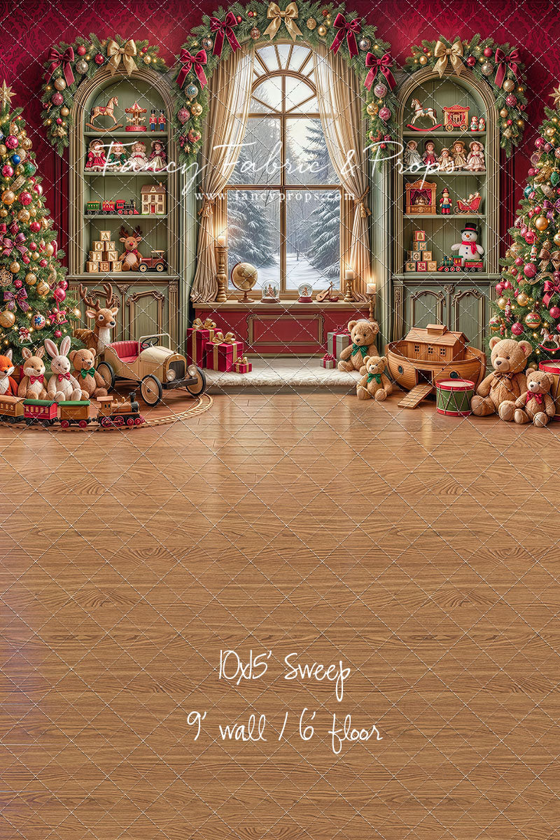 Darling Damask Christmas - with Sweep Option
