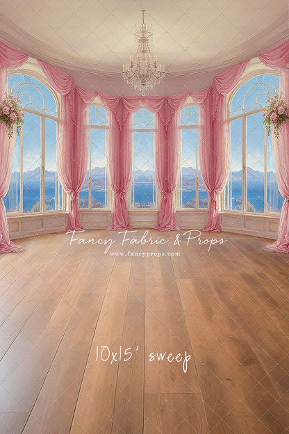 Elegant Summertime Mountain View - Wood Floor - With Sweep Option