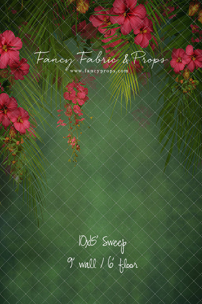 Emerald Hibiscus Haven - With Sweep Option