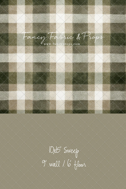Frosted Pine Plaid - With Sweep Option