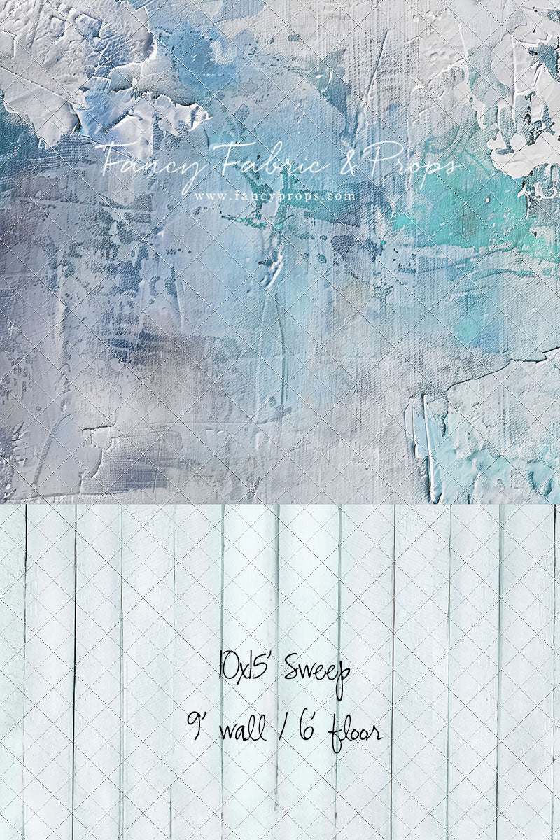 Frozen Veil - With Blue Floor Sweep Option