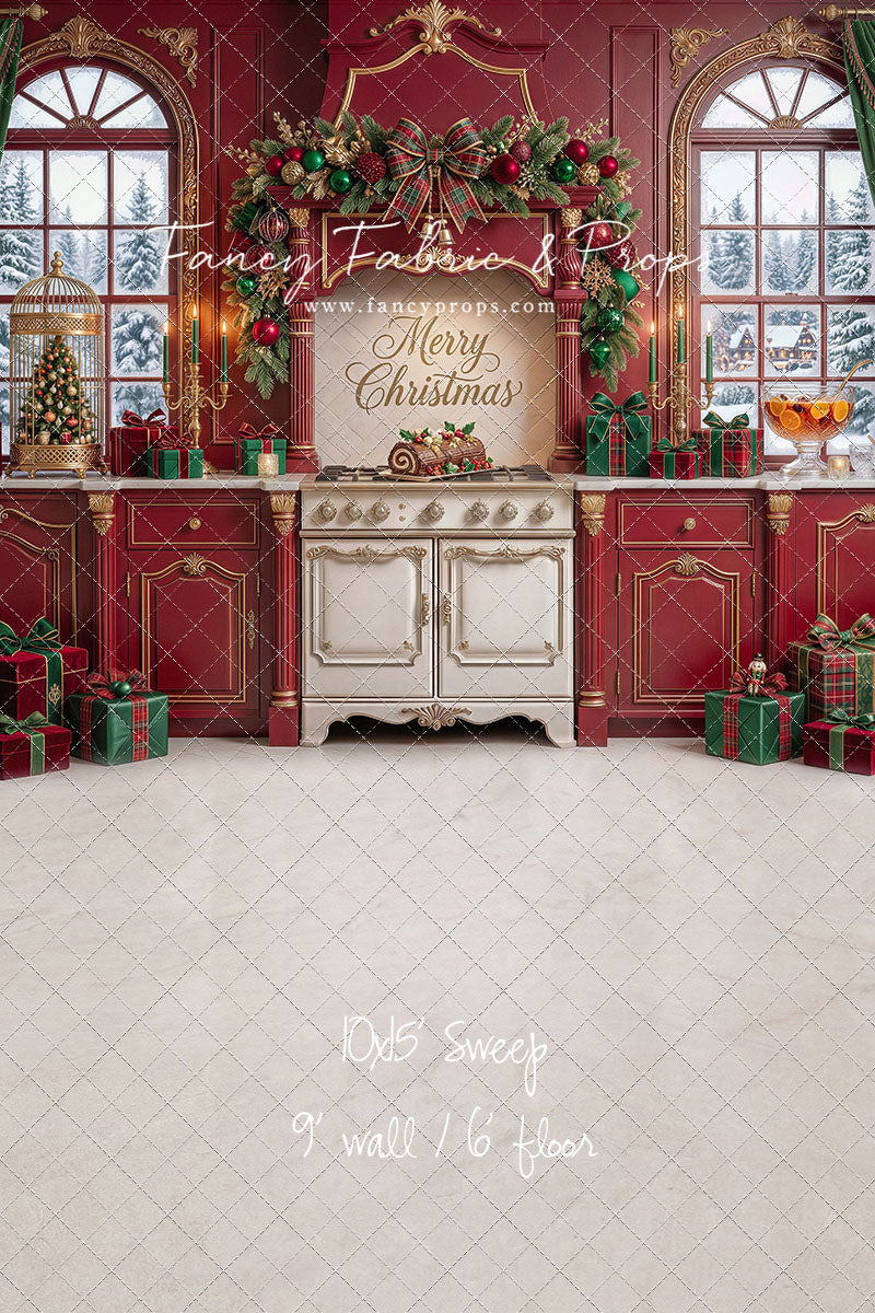 Gilded Cranberry Kitchen - With Sweep Option