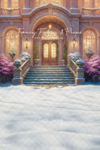 Glistening Snowy Entry - With Sweep Option