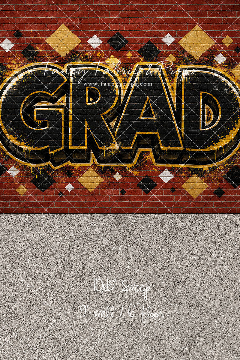 Gold & Black Grad - With Sweep Option