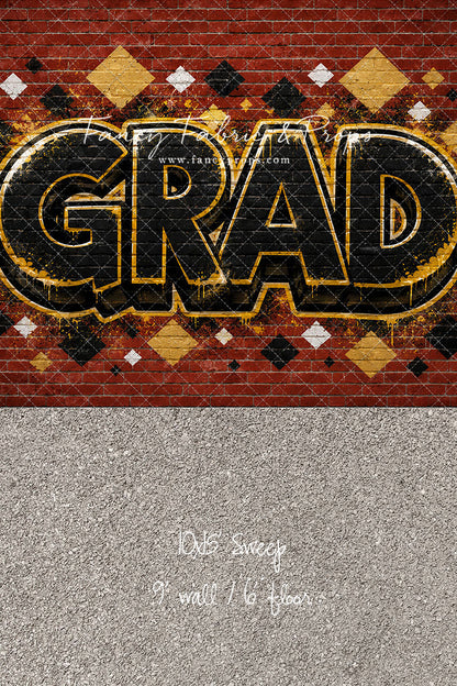 Gold & Black Grad - With Sweep Option