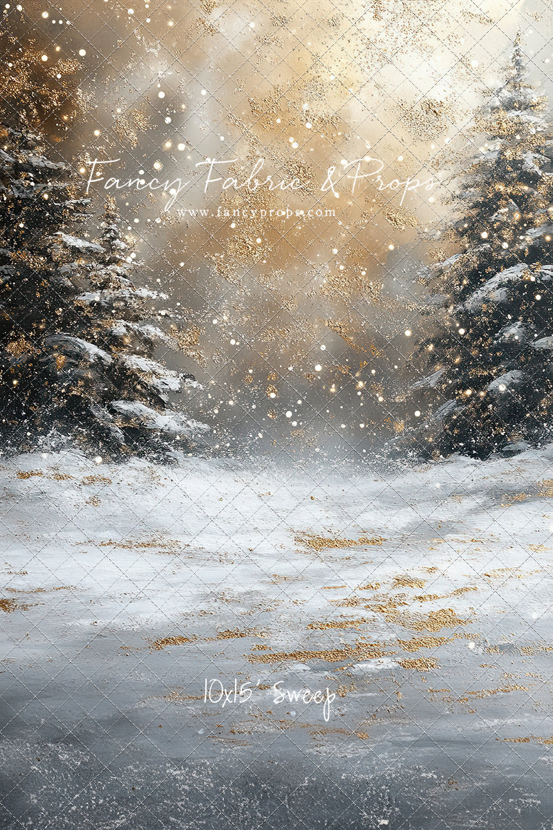 Golden Snowy Wonderland - With Sweep Option