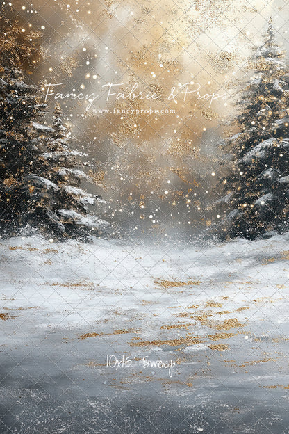 Golden Snowy Wonderland - With Sweep Option