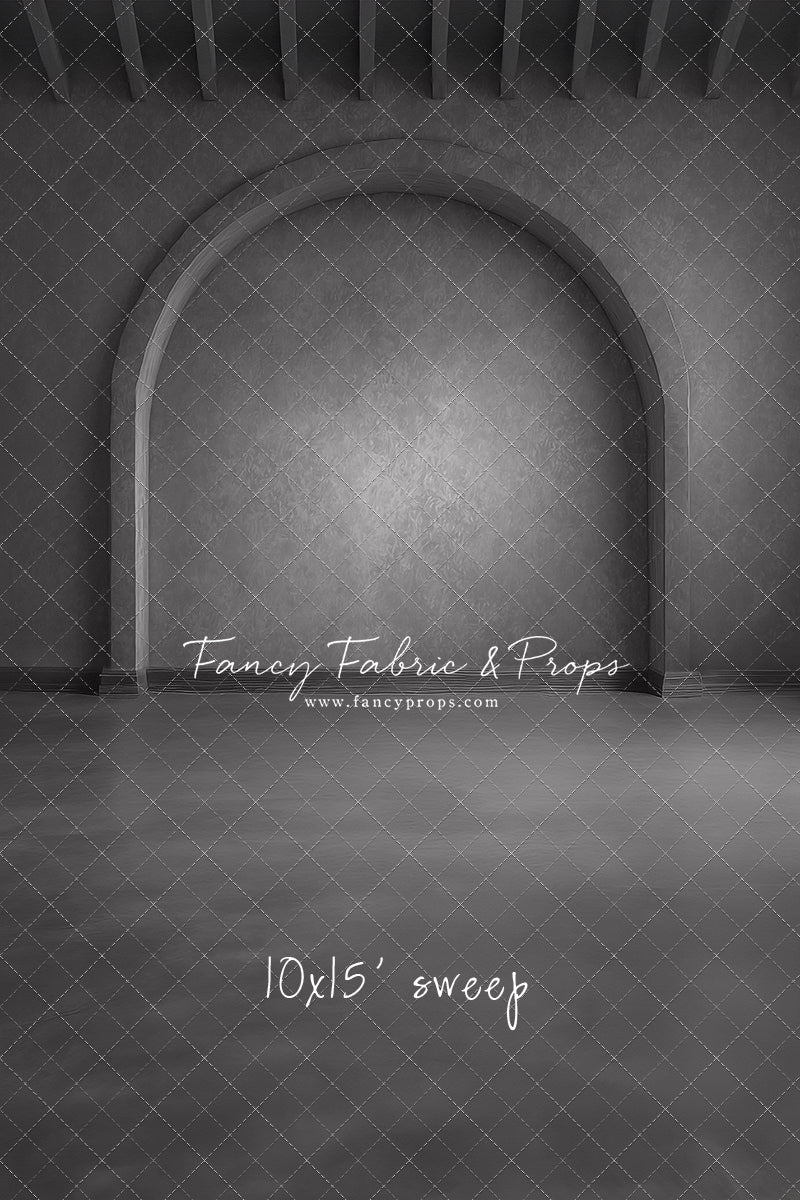 Gothic Gray Archway - Solid Floor - With Sweep Option