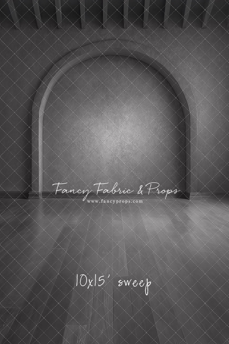 Gothic Gray Archway - Wood Floor - With Sweep Option