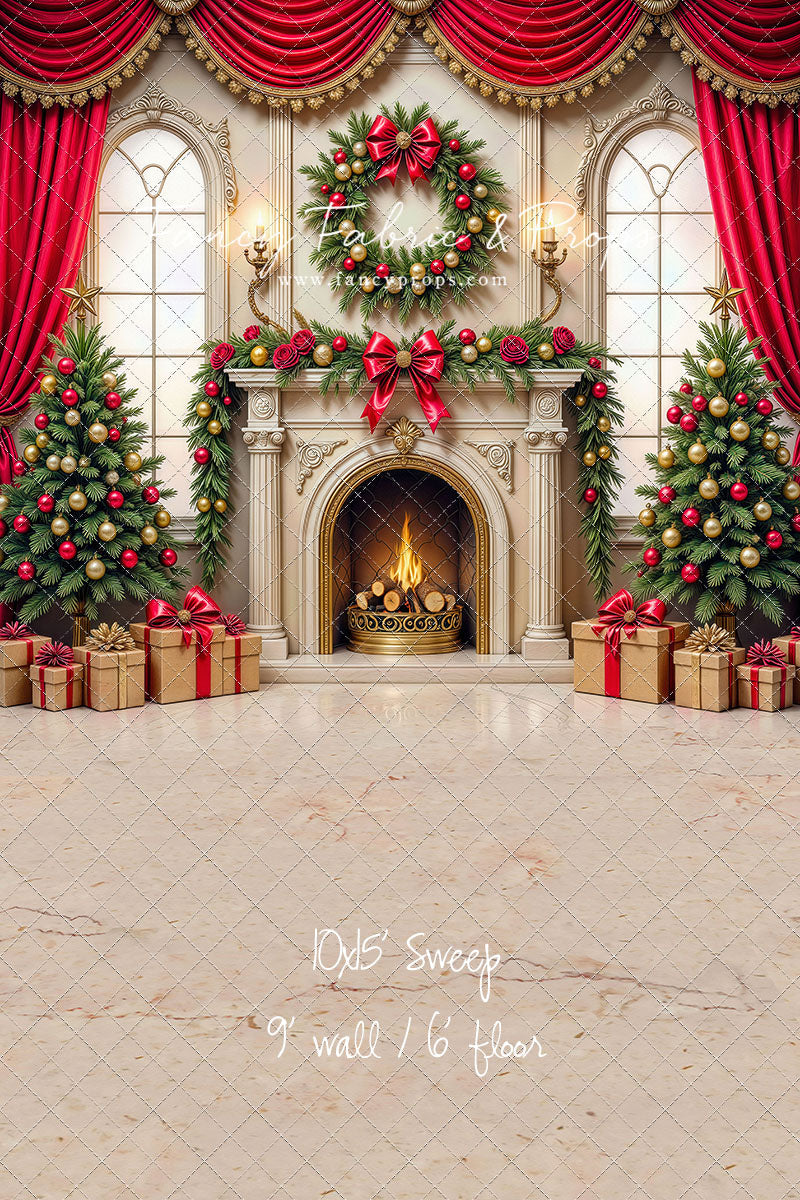 Grand Christmas Hearth - with Sweep Option