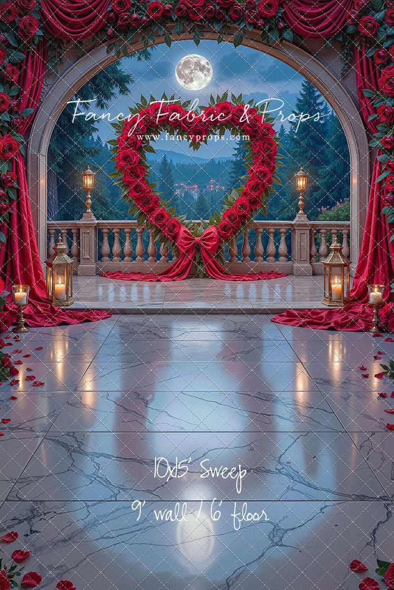 Heart of Roses - With Sweep Option