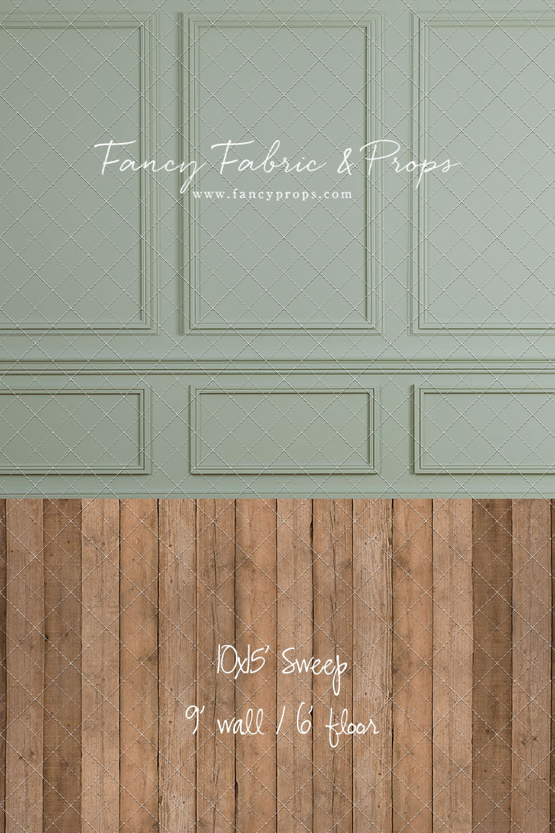 Heirloom Sage - With Cwtchicoo Wood Floor Sweep Option