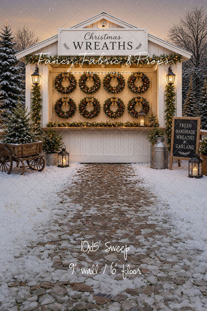 Holly Wreath Stand - with Sweep Option