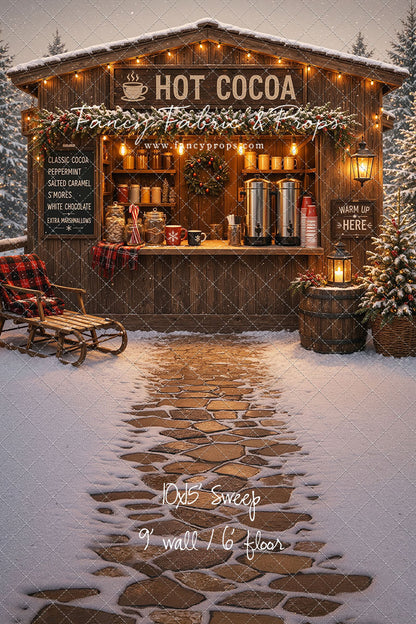 Hot Cocoa Holiday Hut - With Sweep Option