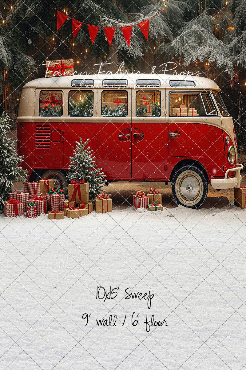Merry Little Bus Stop - with Sweep Option