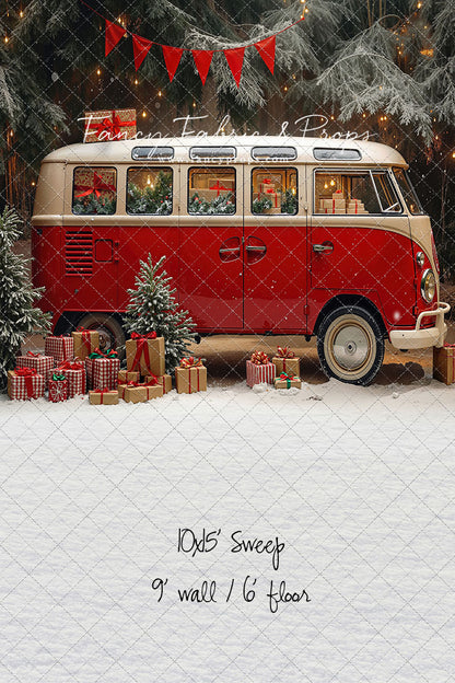 Merry Little Bus Stop - with Sweep Option