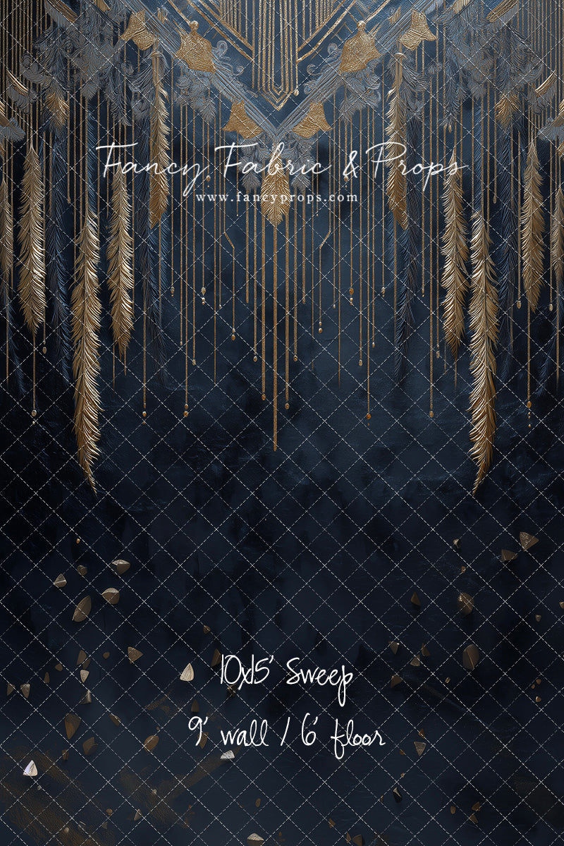 Midnight Feather Cascade - With Sweep Option