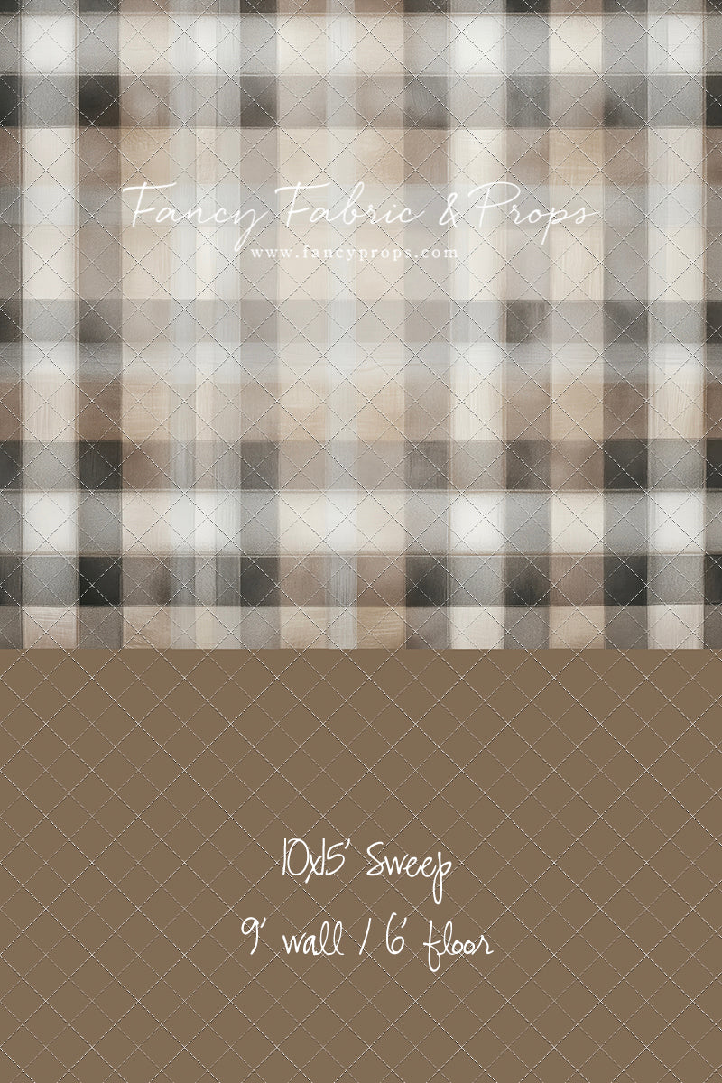 Mocha Flannel - With Sweep Option