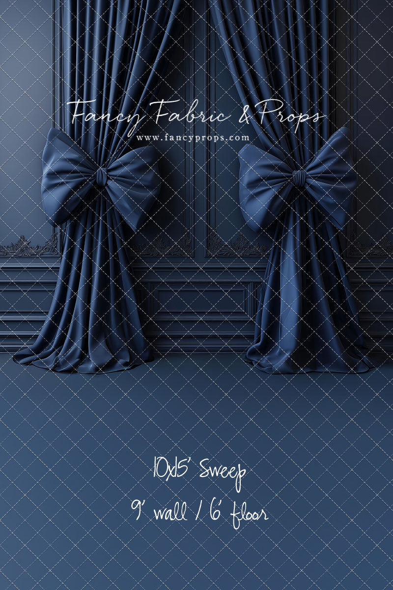Navy Luxe Bows - With Sweep Option