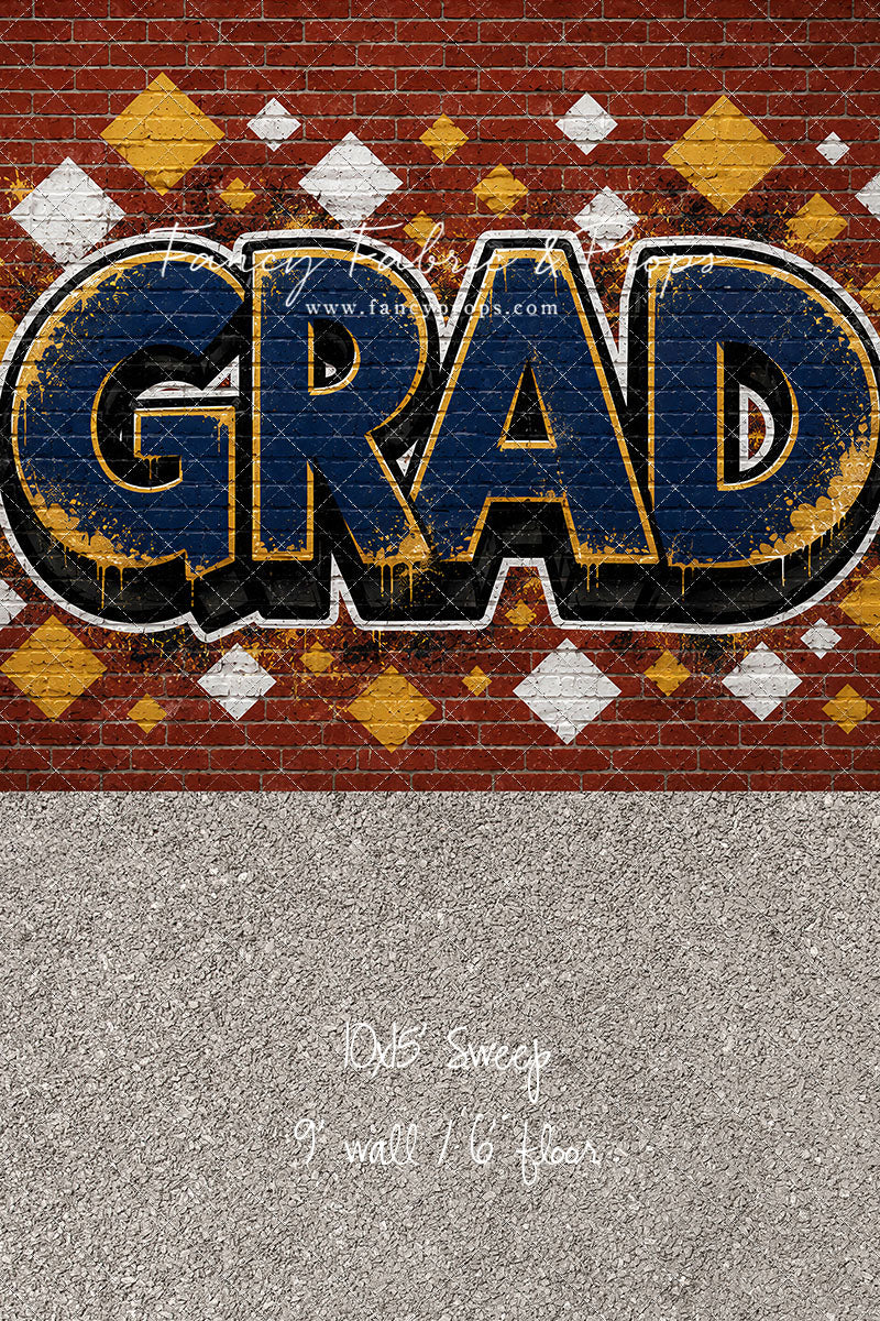 Navy & Gold Grad - With Sweep Option
