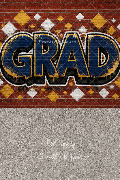 Navy & Gold Grad - With Sweep Option