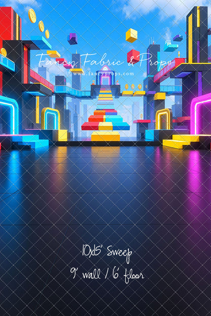 Neon Obby City - With Sweep Option