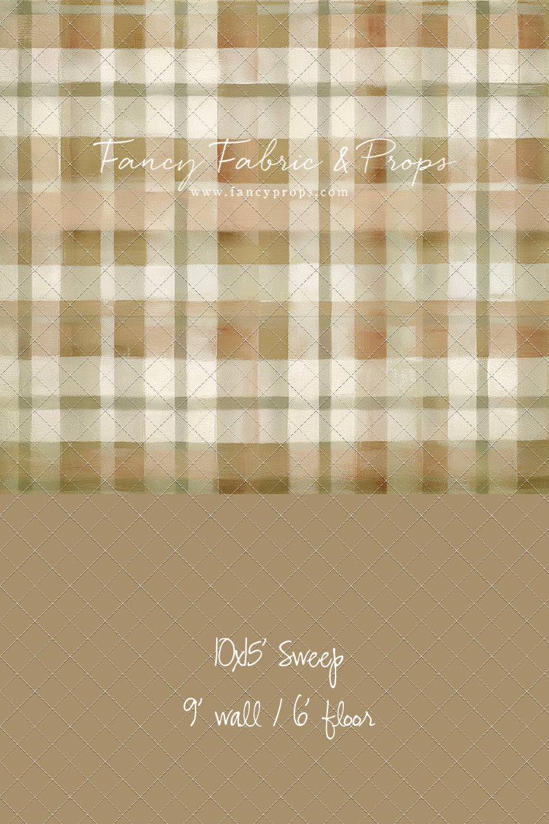 Oatmilk Plaid - With Sweep Option