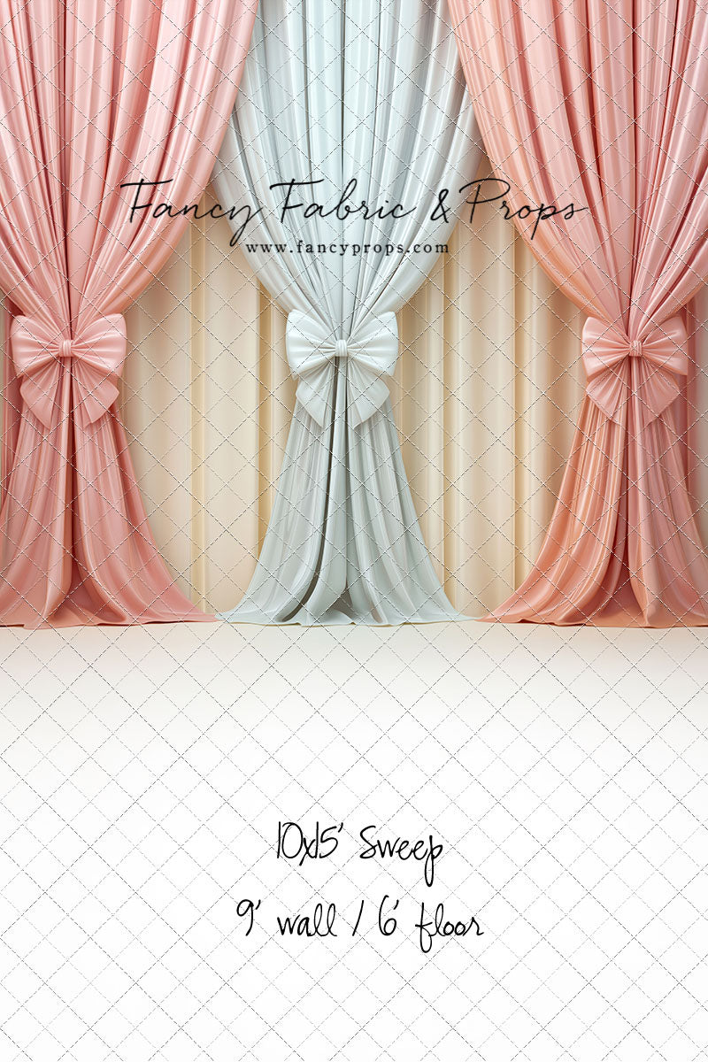 Pastel Bow Swag - With Sweep Option