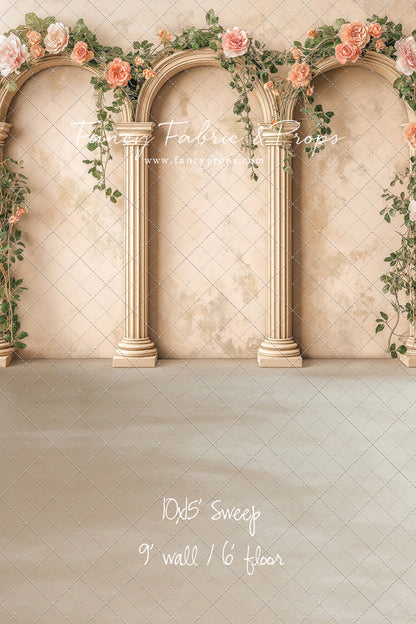 Peach Bloom Garden - With Sweep Option