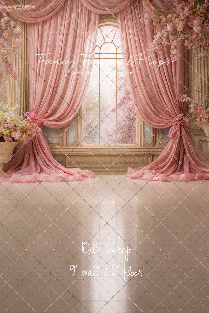 Pink Blossom Parlor - With Sweep Option