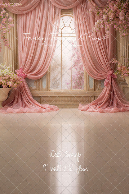 Pink Blossom Parlor - With Sweep Option