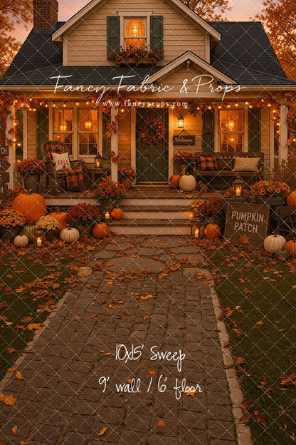 Pumpkin Patch Welcome - With Sweep Option