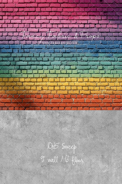 Rainbow Riot Brick - With Sweep Option