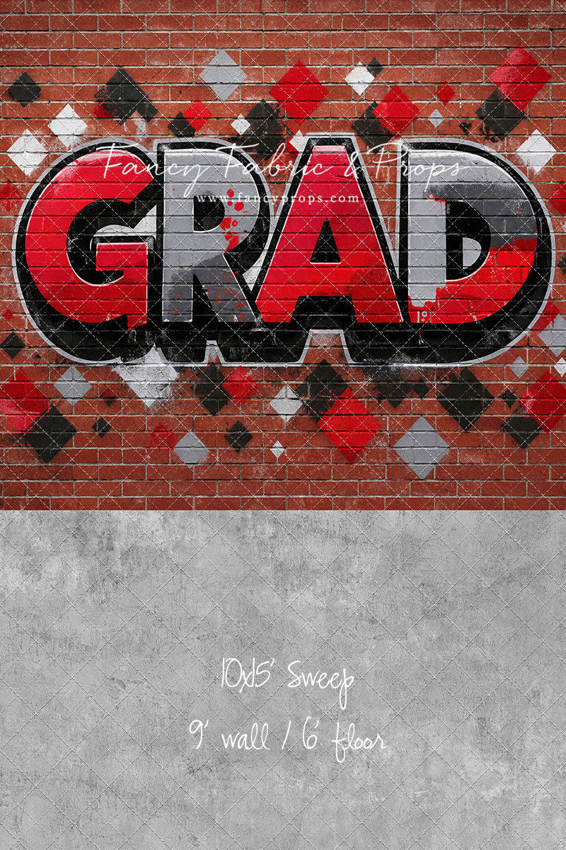 Red, Black & Gray Grad - With Sweep Option