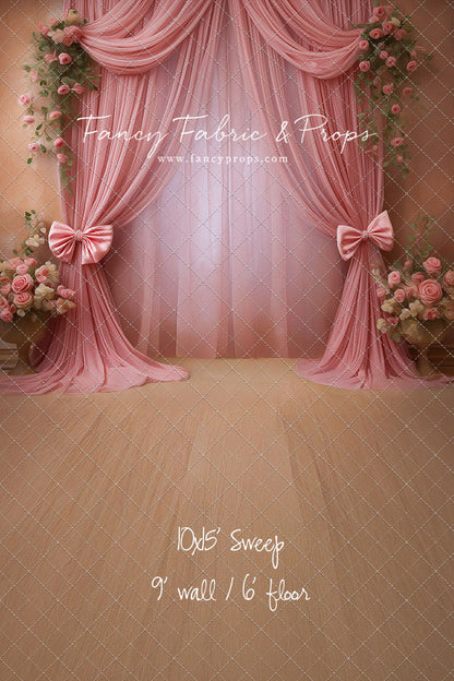 Rose Drapes - With Sweep Option