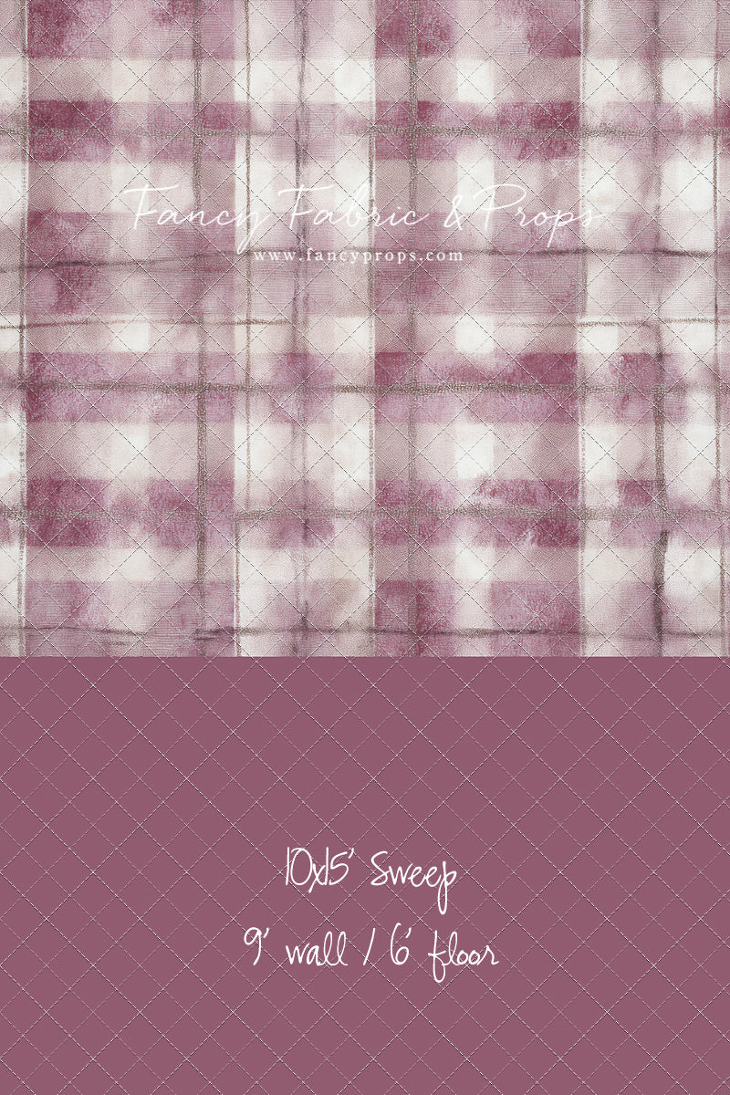 Rose Mist Plaid - With Sweep Option