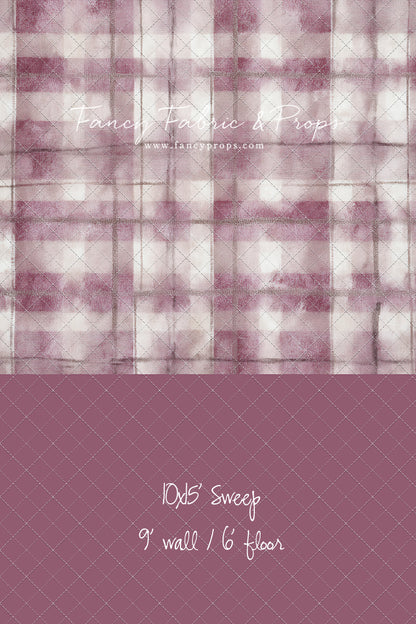 Rose Mist Plaid - With Sweep Option