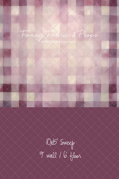 Rose Quartz Plaid - With Sweep Option