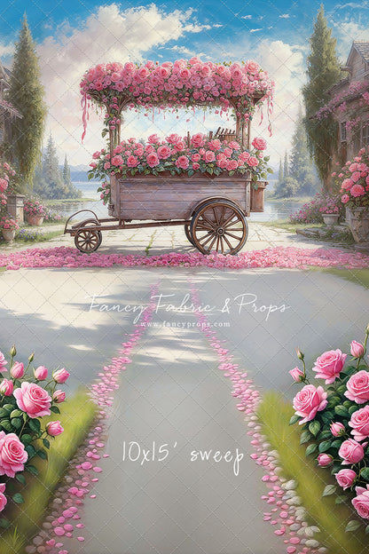 Rosy Blossom Cart - With Sweep Option