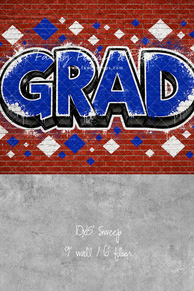 Royal & White Grad - With Sweep Option