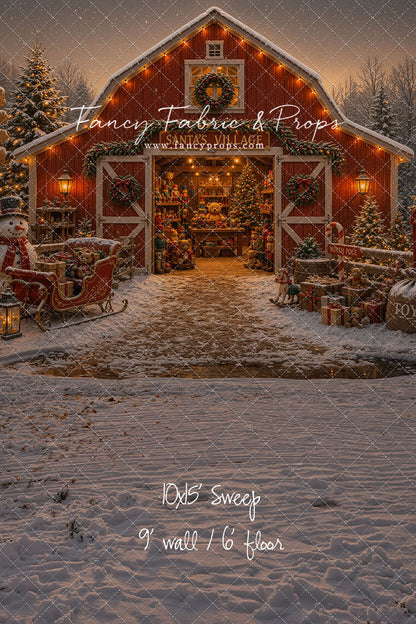 Santa's Village Barn - with Sweep Option