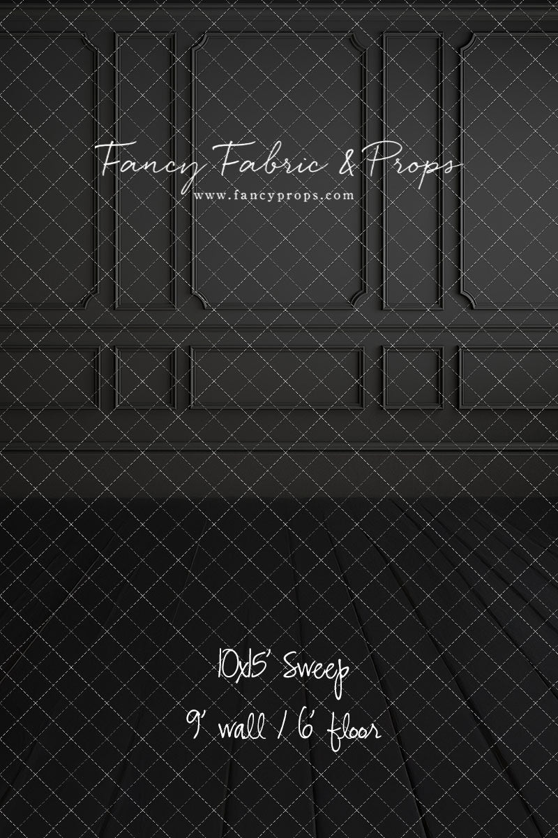 Simple Matte Black Wall - With Sweep Option