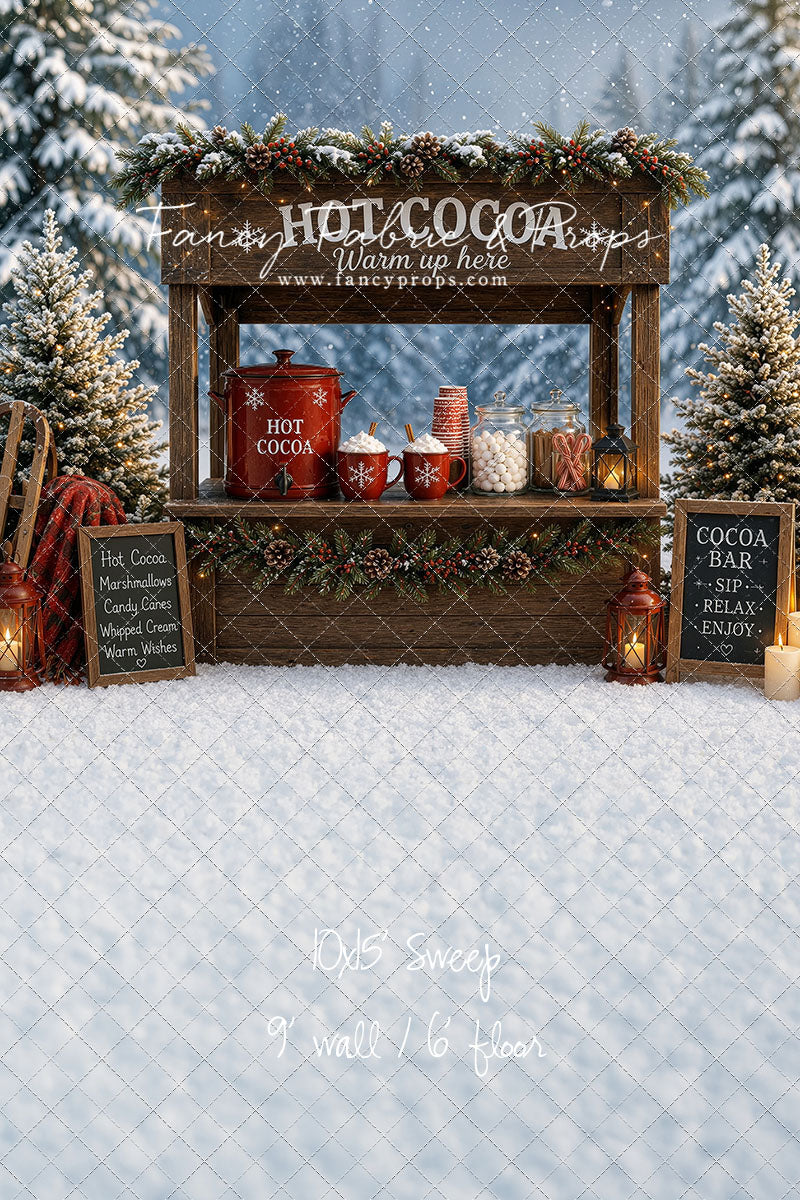 Snowflake Cocoa Station - With Sweep Option