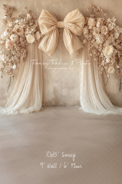 Soft Bow & Tulle - With Sweep Option