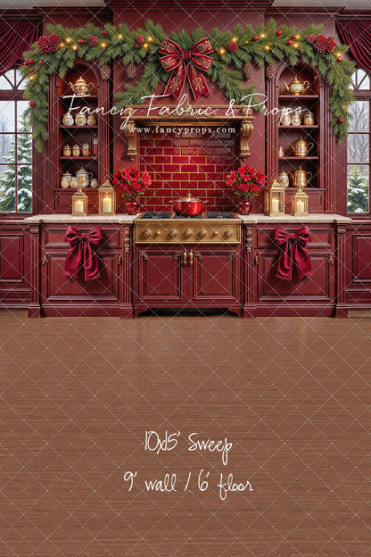Sophisticated Scarlet Kitchen - With Sweep Option