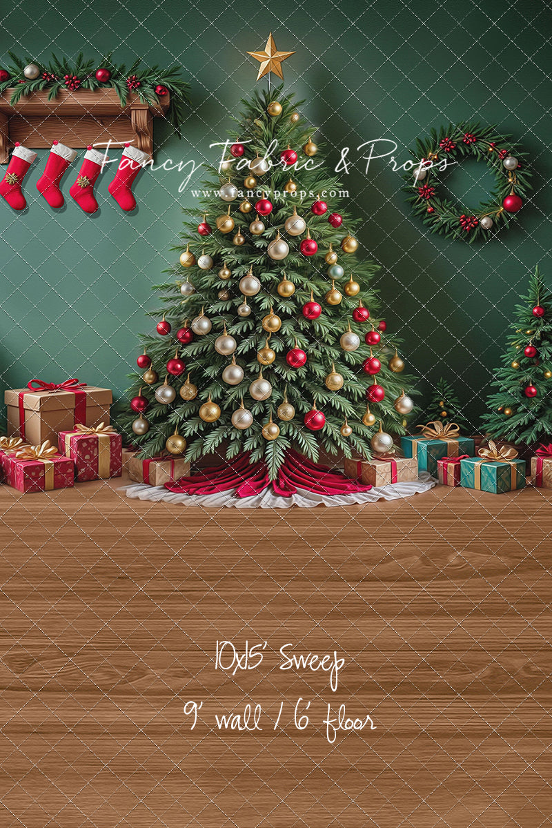 Stockings & Spruce - with Sweep Option