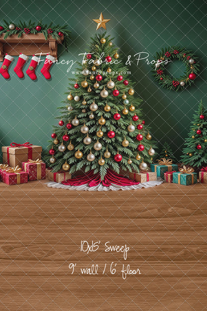 Stockings & Spruce - with Sweep Option