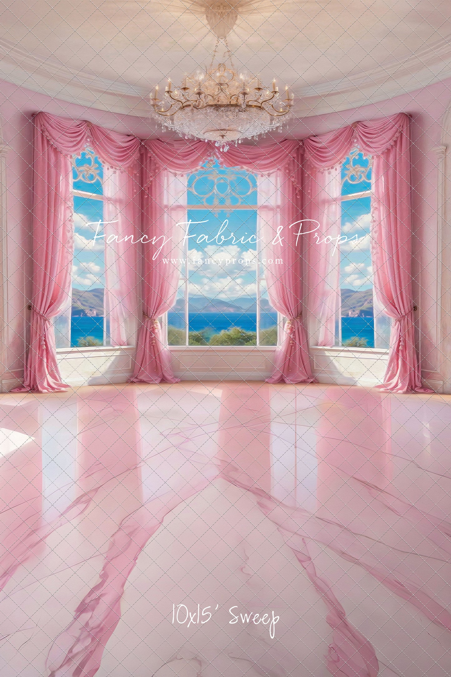 Summer Season Victorian Window - Marble Floor - With Sweep Option